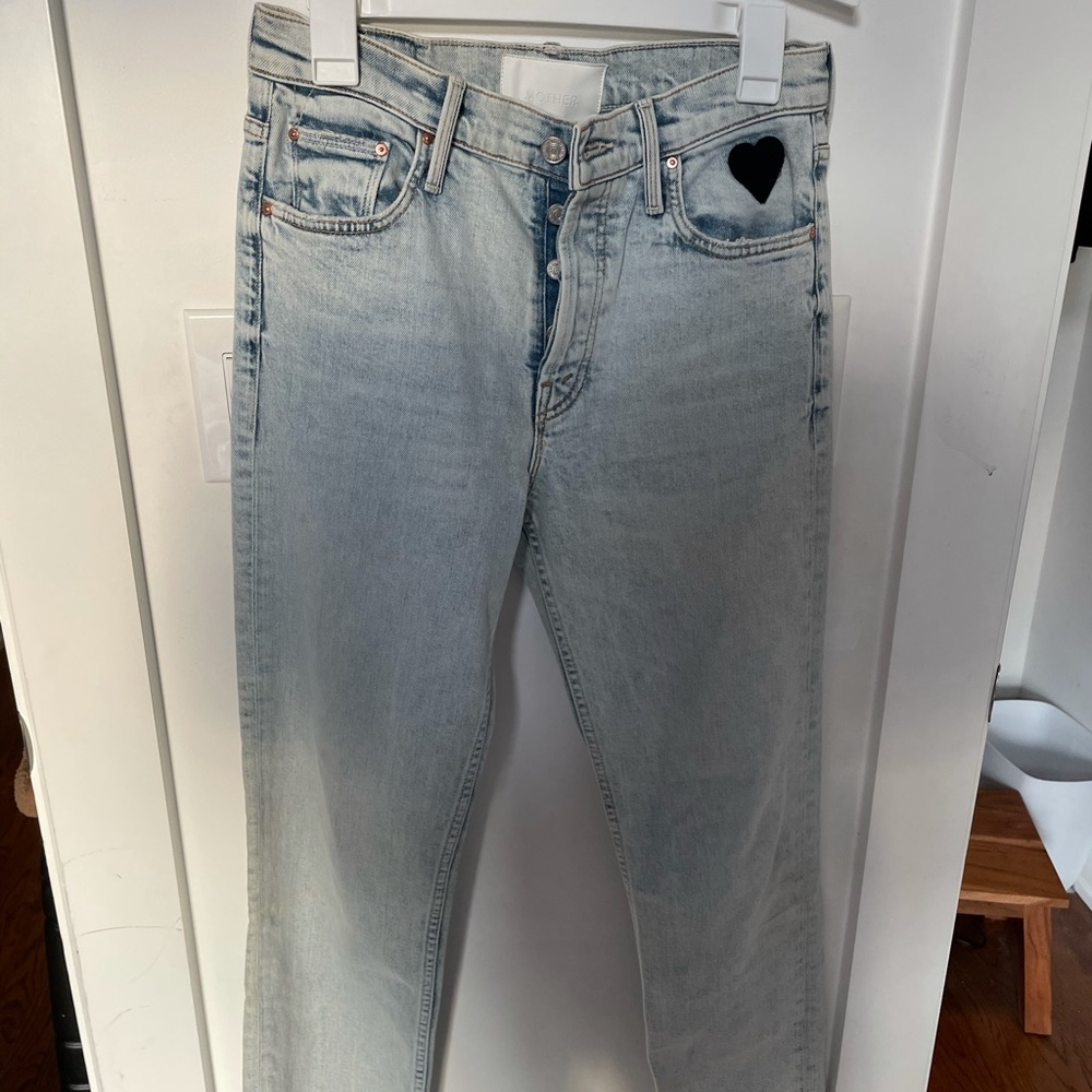 Mother Jeans Tomcat Ankle Fray Size 28